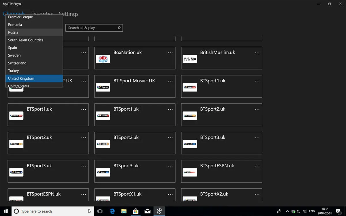 Ver canais e VOD no myIPTV Player
