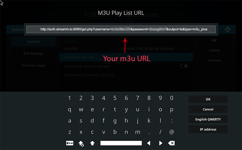 Install IPTV on Kodi - step 7