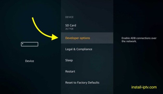 Fire TV stick - Developer options