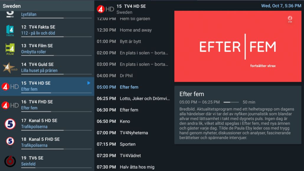 TiviMate 3 Layers channels list .