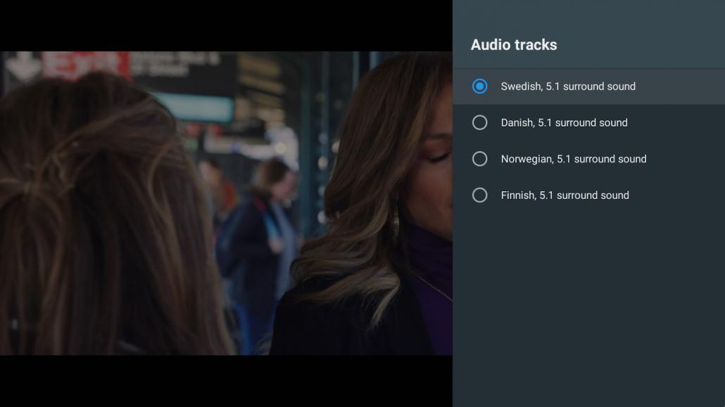 TiviMate Change Audio track